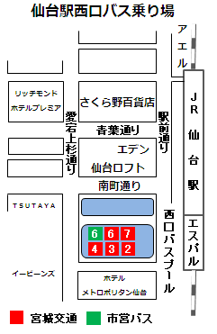 仙台駅西口バスプール